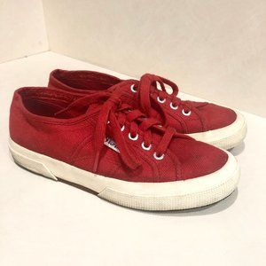 Superga Red Canvas Cotu Sneakers